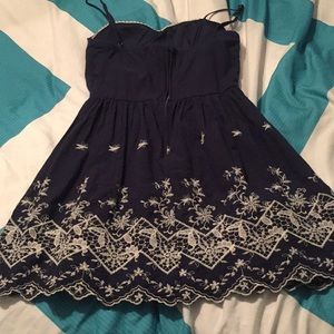 Navy blue, short summer dress